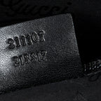 Shoulder Bag Large Messenger Black Guccissima Imprint Coated Canvas