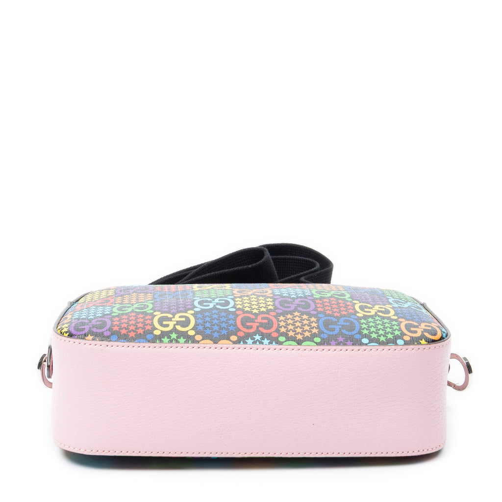 Shoulder Bag GG Psychedelic Camera Bag Pink Psychedelic Print Coated Canvas