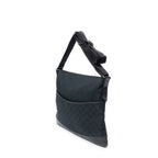 Shoulder Bag Large Messenger Black Monogrammed Canvas