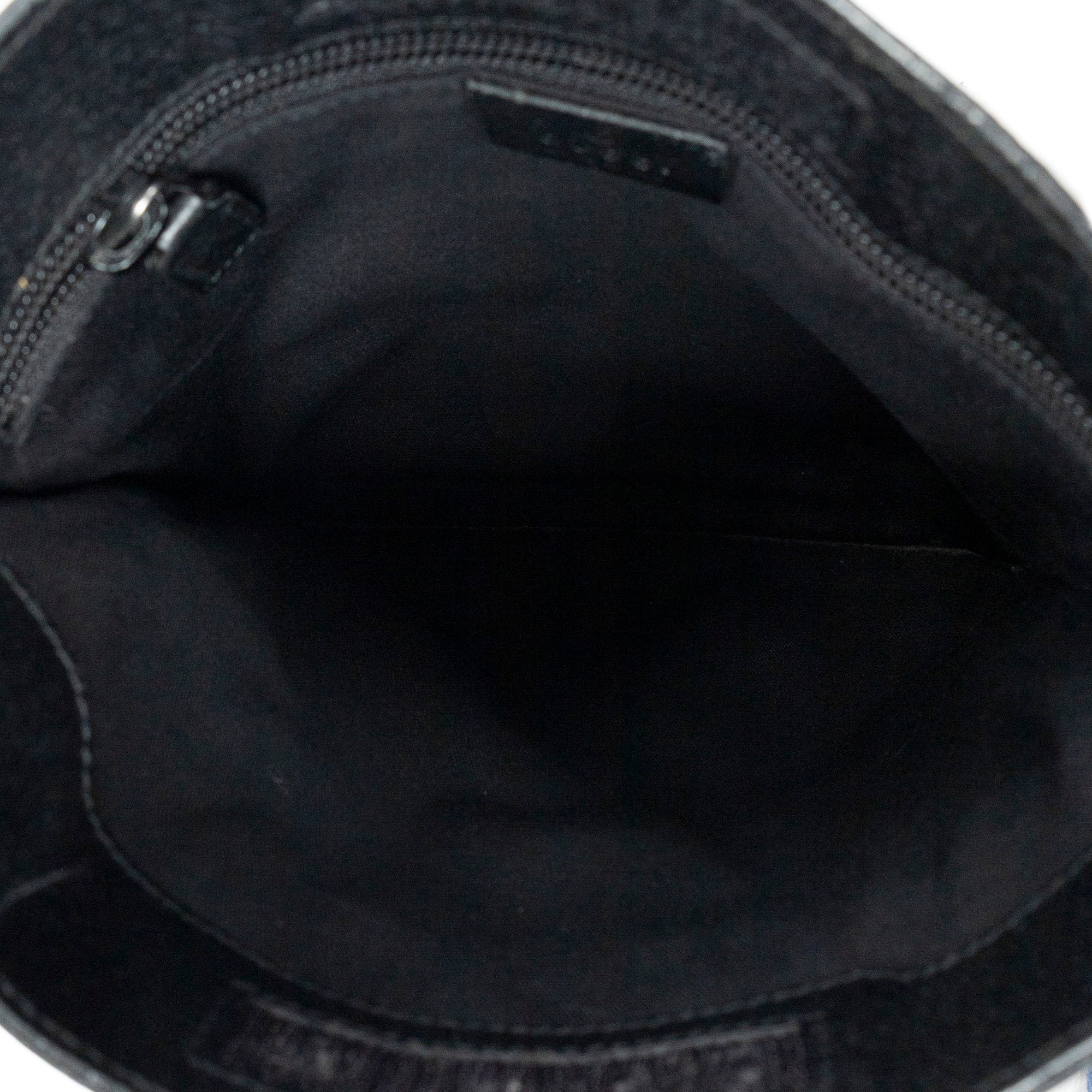 Shoulder Bag Small Flat Messenger Black Monogrammed Canvas