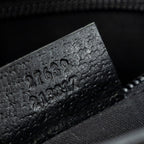 Shoulder Bag Small Flat Messenger Black Monogrammed Canvas