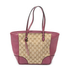 Sac porté épaule moyen cabas Bree toile monogrammée beige
