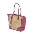 Sac porté épaule moyen cabas Bree toile monogrammée beige