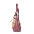 Sac porté épaule moyen cabas Bree toile monogrammée beige