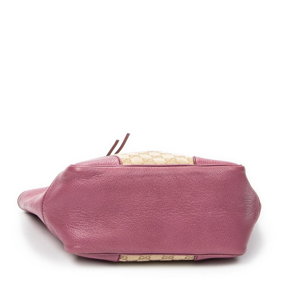 Sac porté épaule moyen cabas Bree toile monogrammée beige