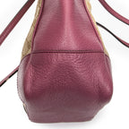 Sac porté épaule moyen cabas Bree toile monogrammée beige