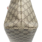 Shoulder Bag Large Zip Shopping Tote Beige Supreme Coated Canvas