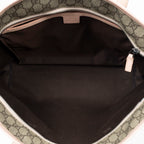 Shoulder Bag Large Zip Shopping Tote Beige Supreme Coated Canvas