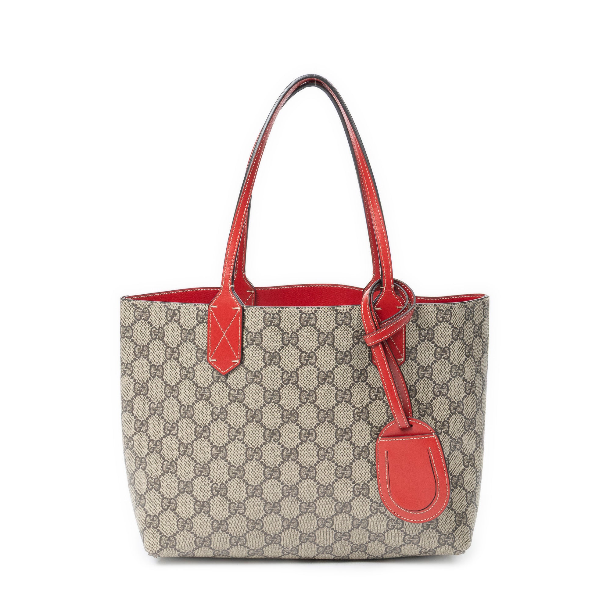 Shoulder Bag Small Reversible Tote Beige Supreme Coated Canvas