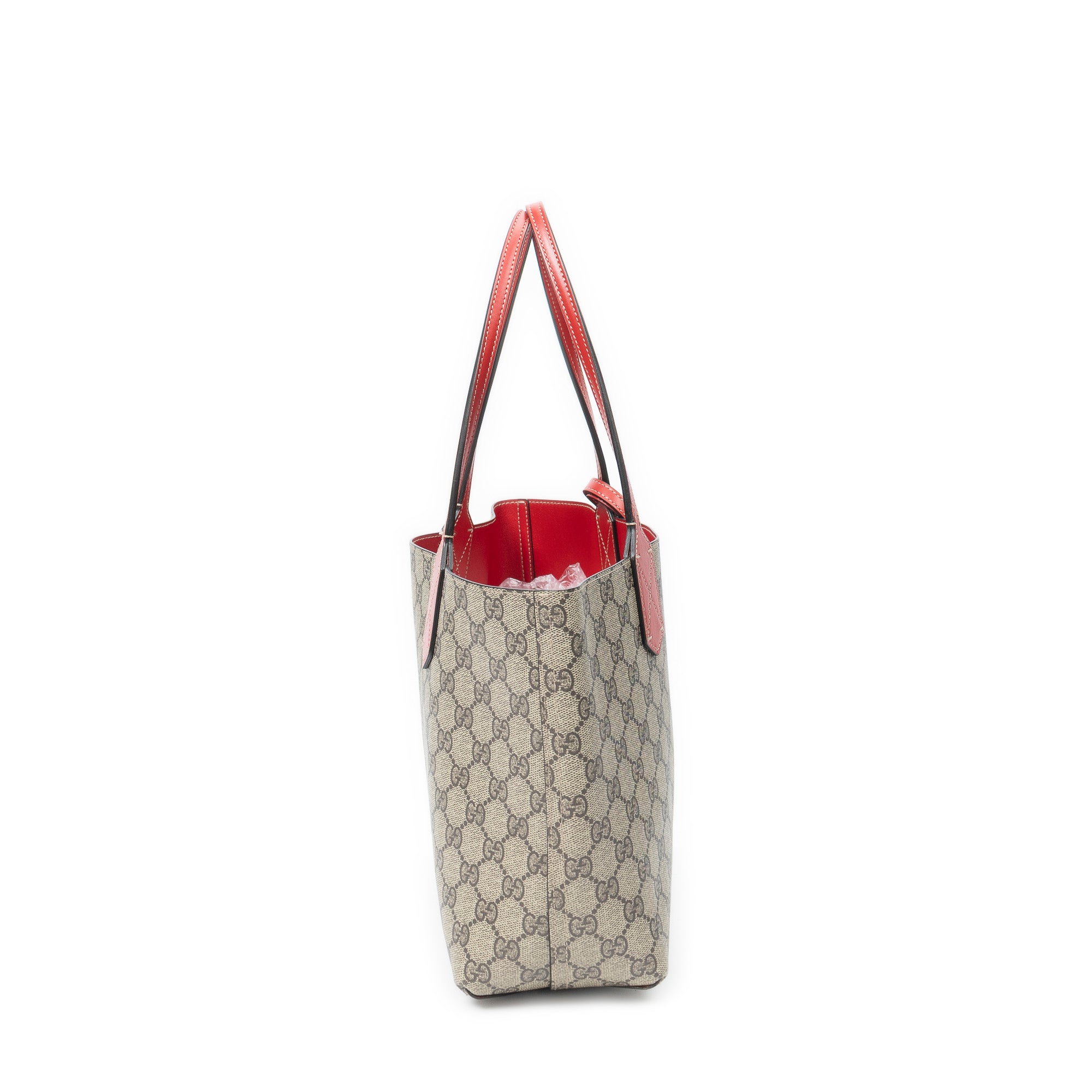 Shoulder Bag Small Reversible Tote Beige Supreme Coated Canvas