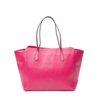 Shoulder Bag Medium Swing Tote Pink Grained Calfskin Leather