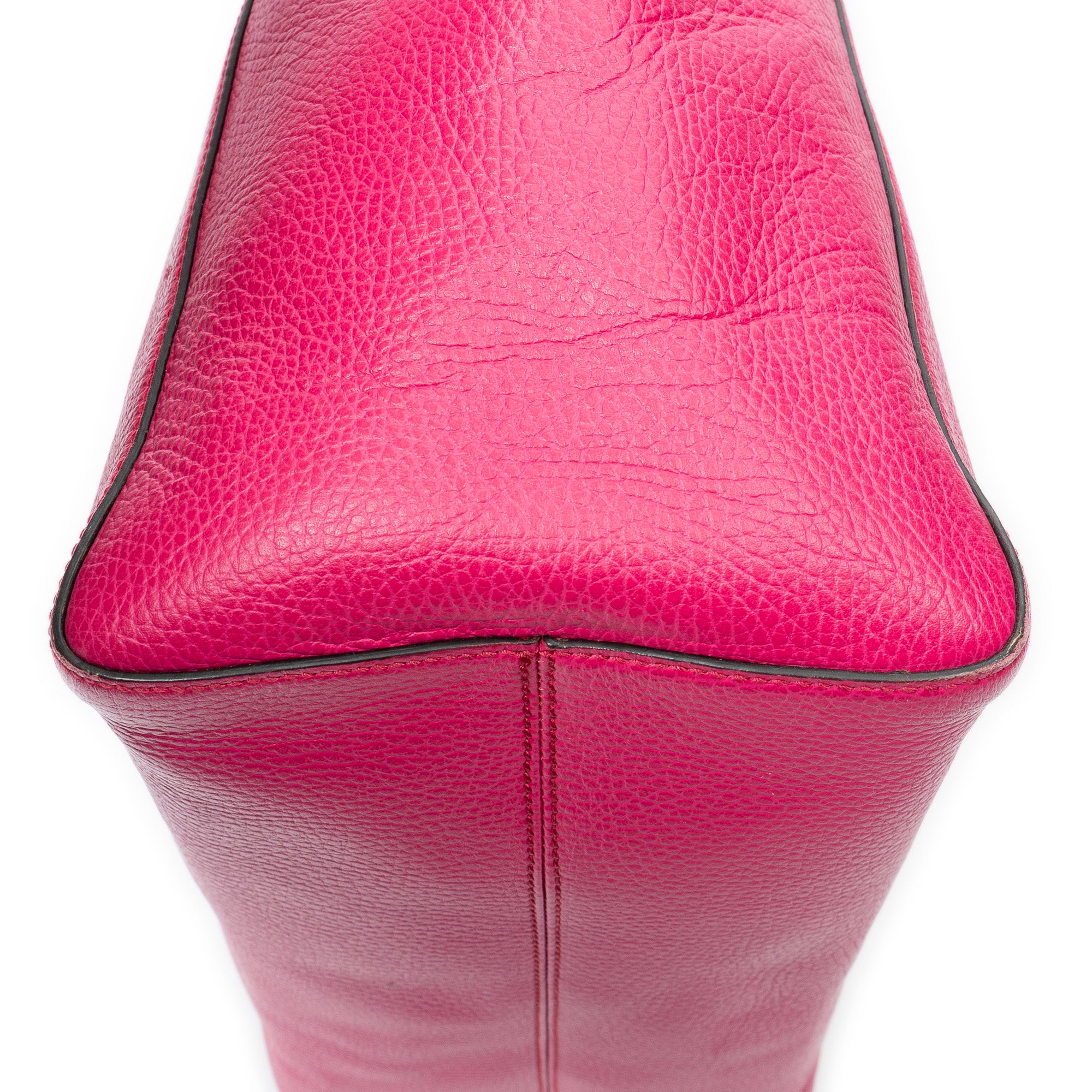 Shoulder Bag Medium Swing Tote Pink Grained Calfskin Leather