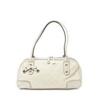 Shoulder Bag Princy Boston Ivory Guccissima Leather