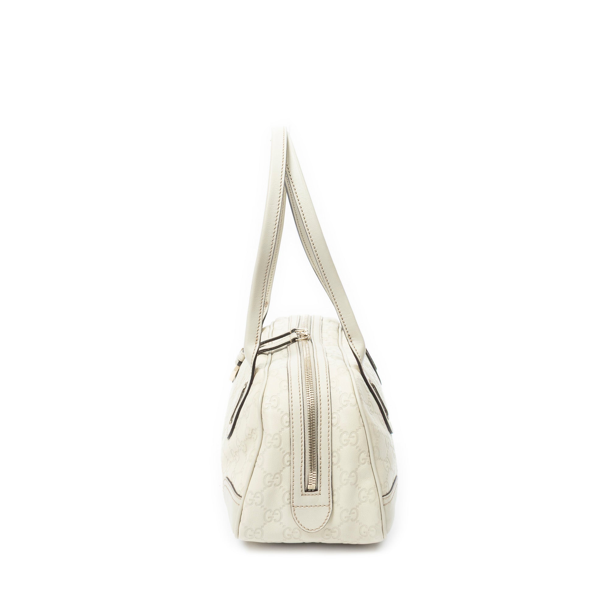 Shoulder Bag Princy Boston Ivory Guccissima Leather