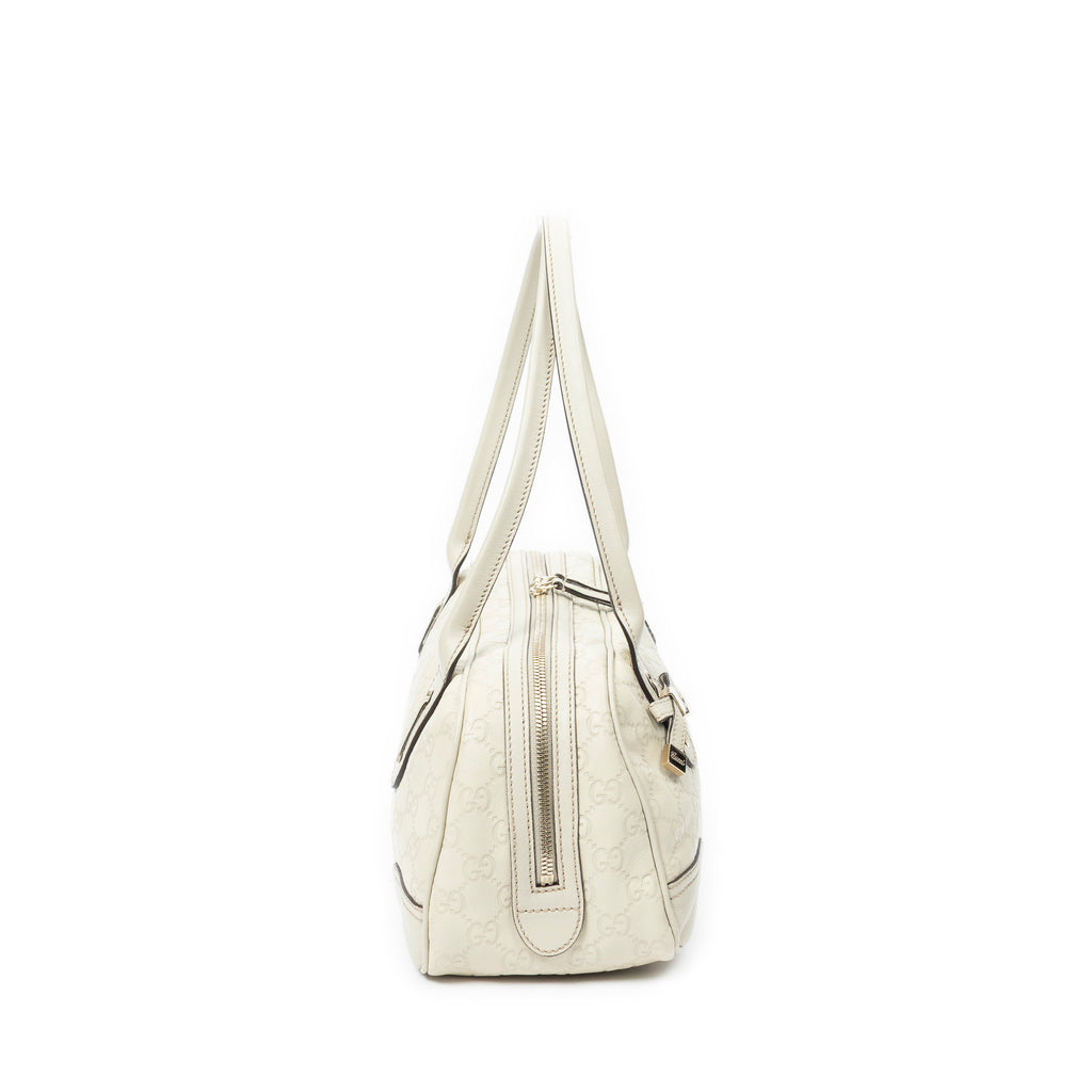 Shoulder Bag Princy Boston Ivory Guccissima Leather