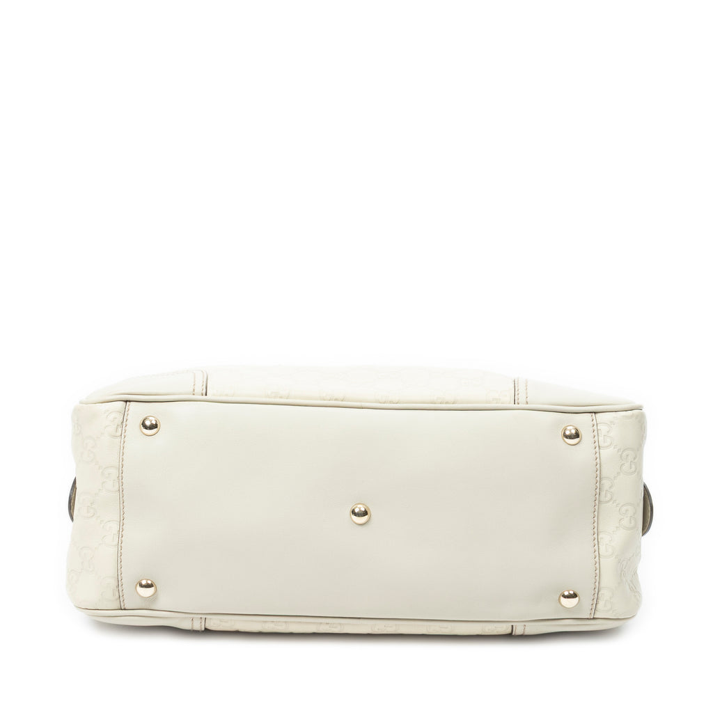 Shoulder Bag Princy Boston Ivory Guccissima Leather
