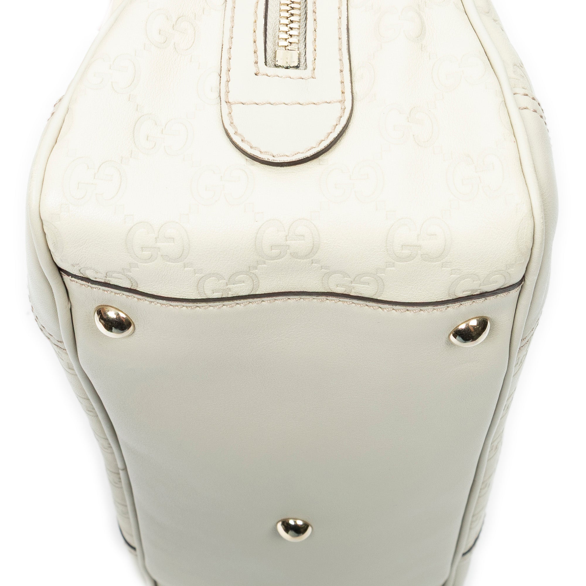 Shoulder Bag Princy Boston Ivory Guccissima Leather