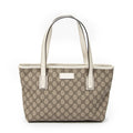 Bolso de Hombro Pequeño Joy Tote Beige Lona Recubierta Supreme