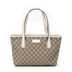 Bolso de Hombro Pequeño Joy Tote Beige Lona Recubierta Supreme