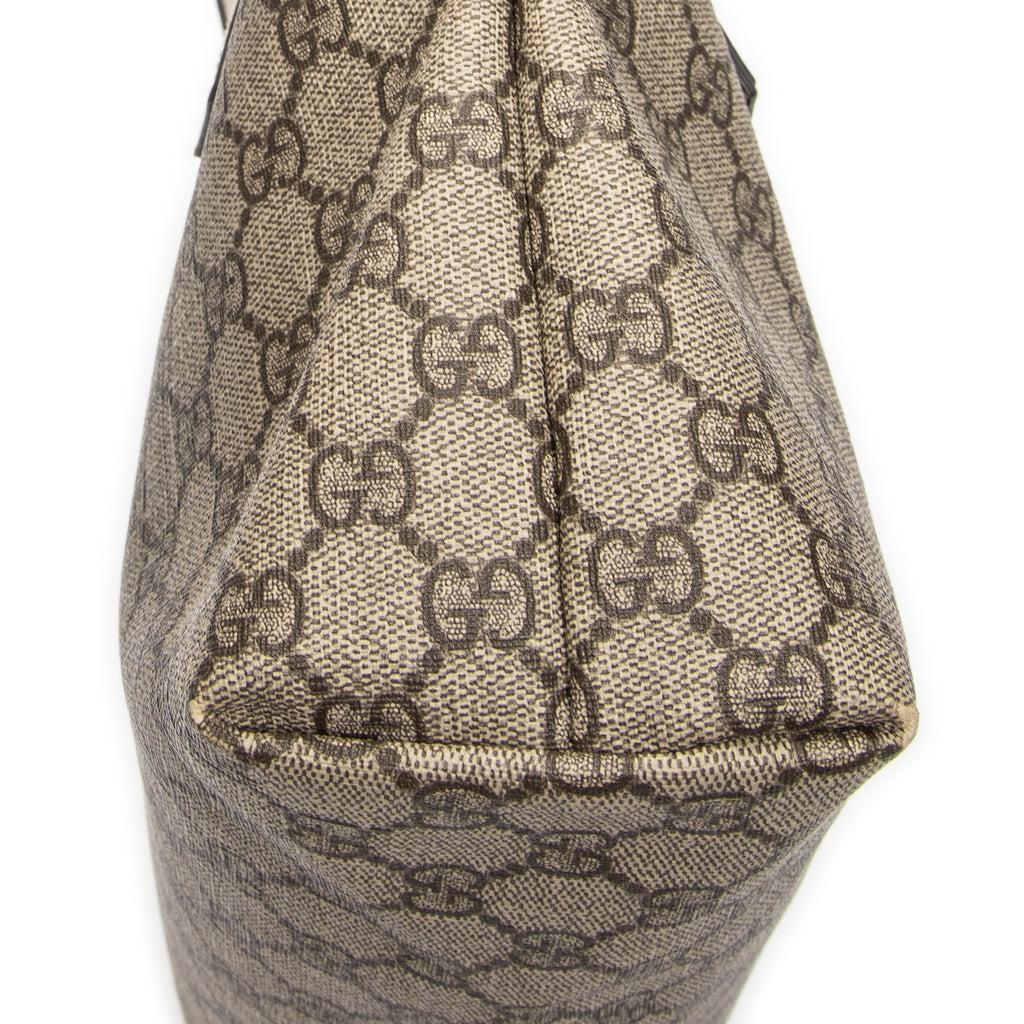 Bolso de Hombro Pequeño Joy Tote Beige Lona Recubierta Supreme