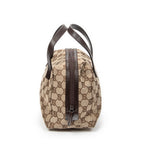 Handbag Mini Bowling Bag Beige Monogrammed Canvas