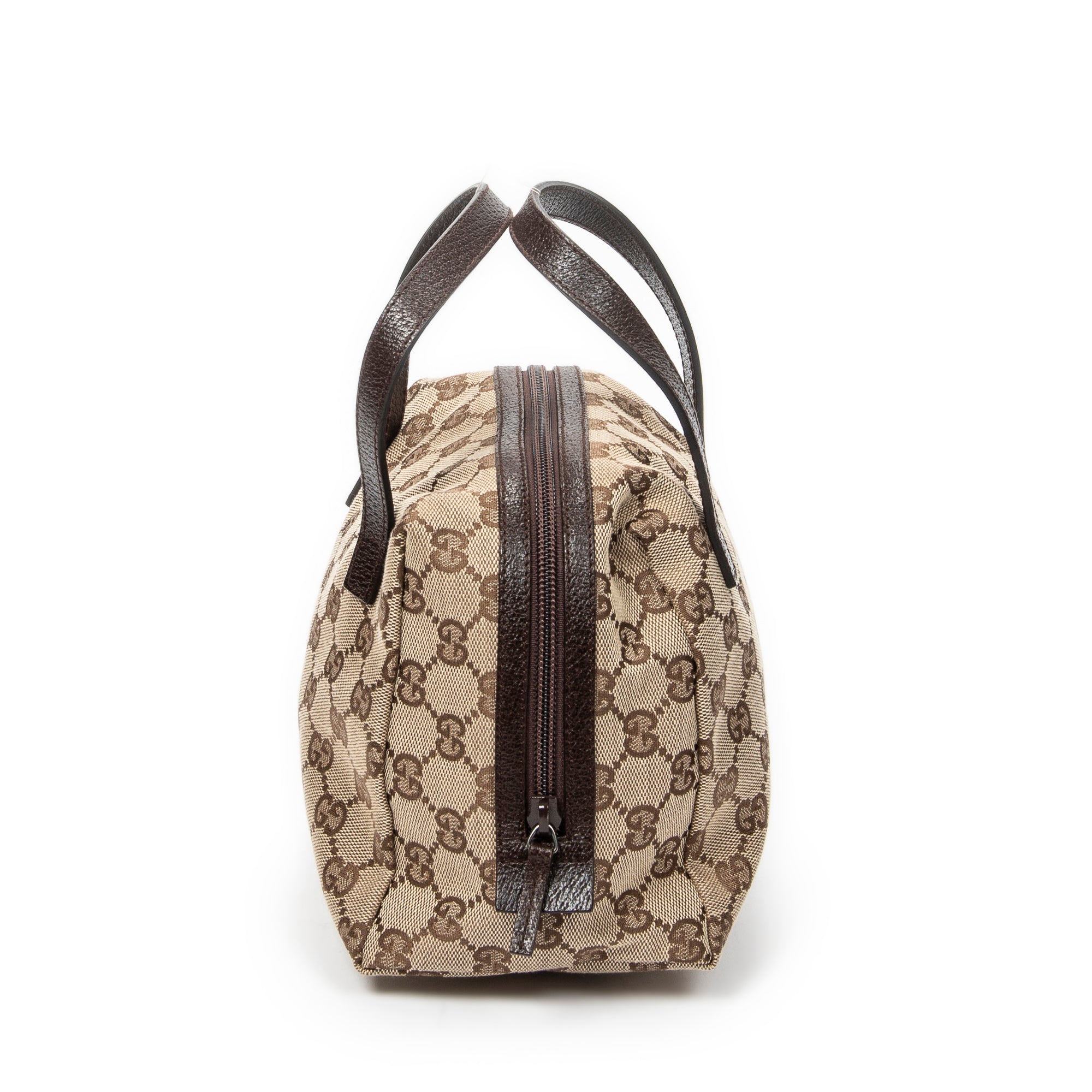 Handbag Mini Bowling Bag Beige Monogrammed Canvas