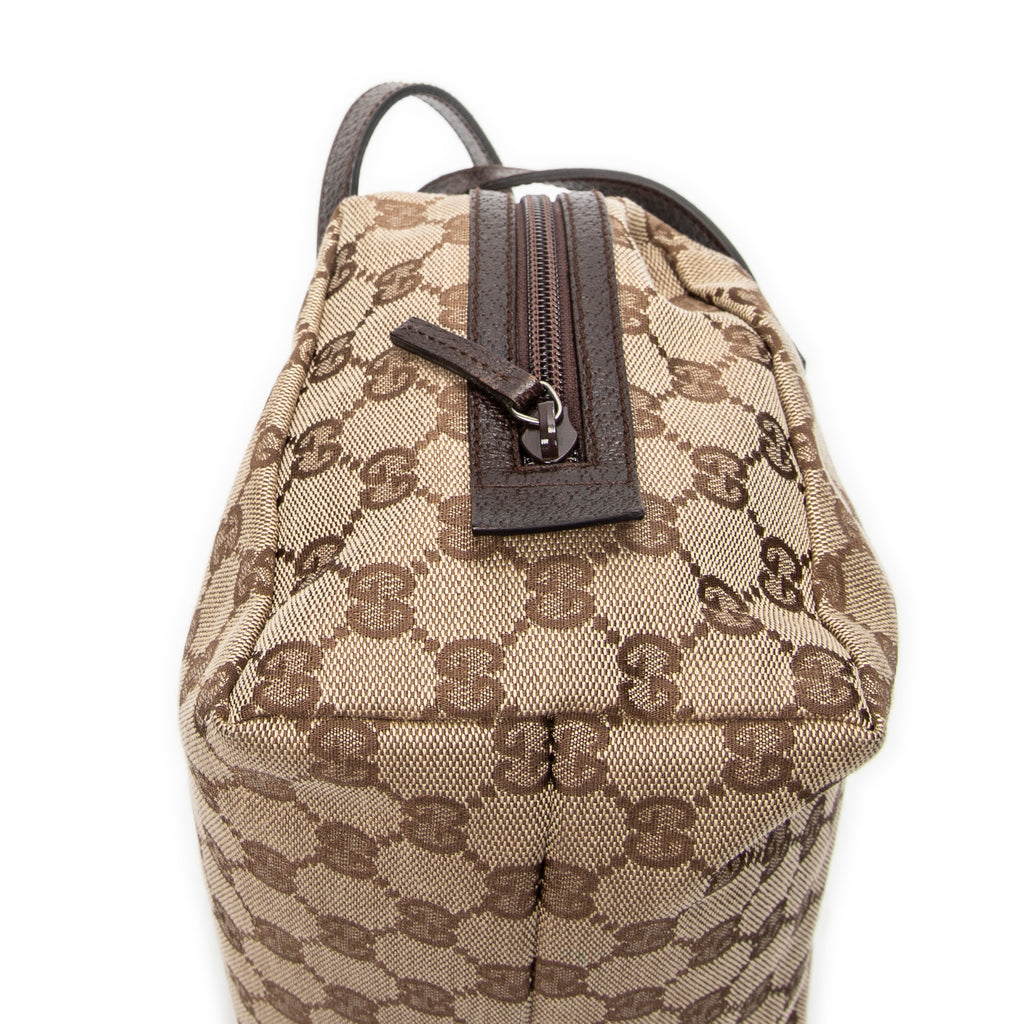 Handbag Mini Bowling Bag Beige Monogrammed Canvas