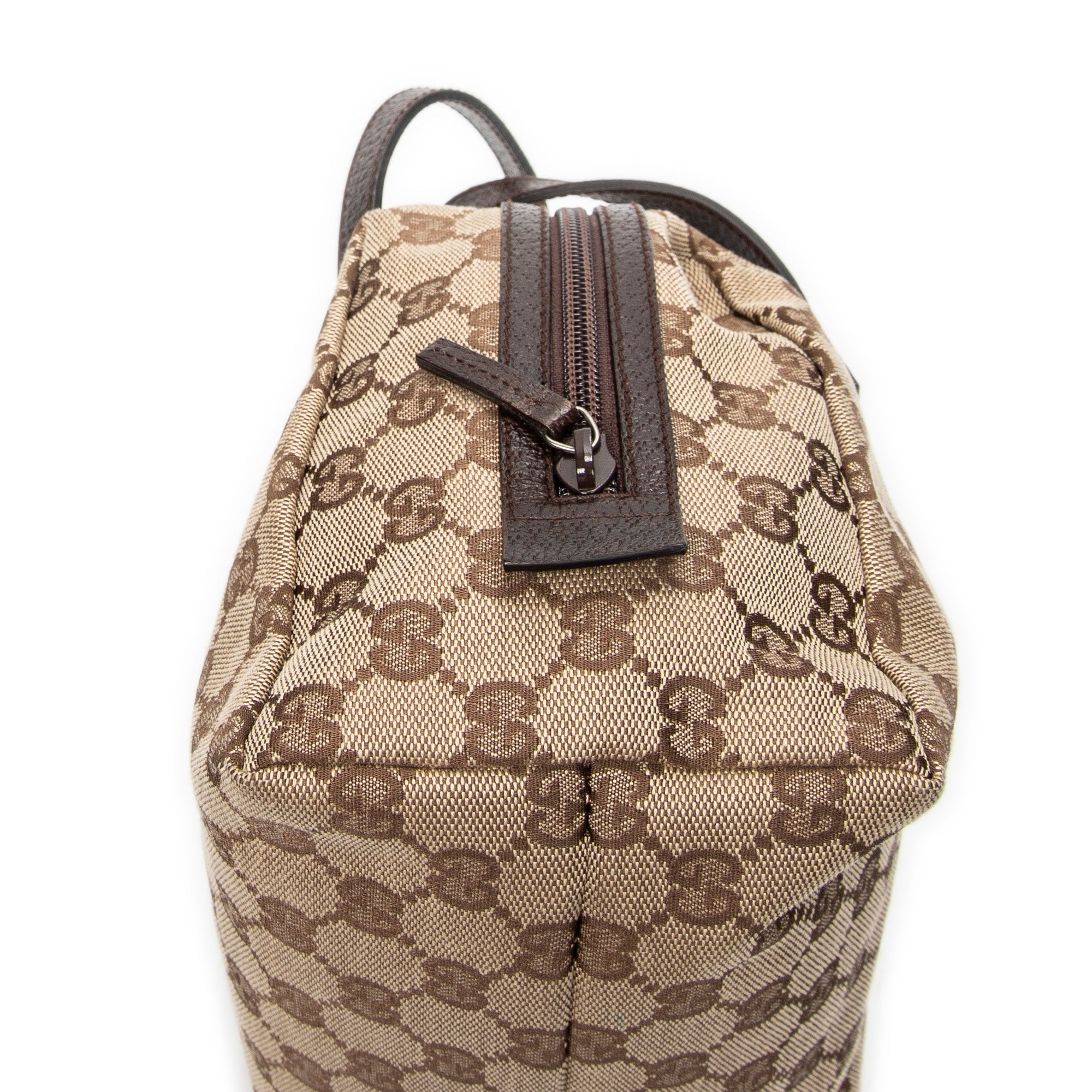 Handbag Mini Bowling Bag Beige Monogrammed Canvas