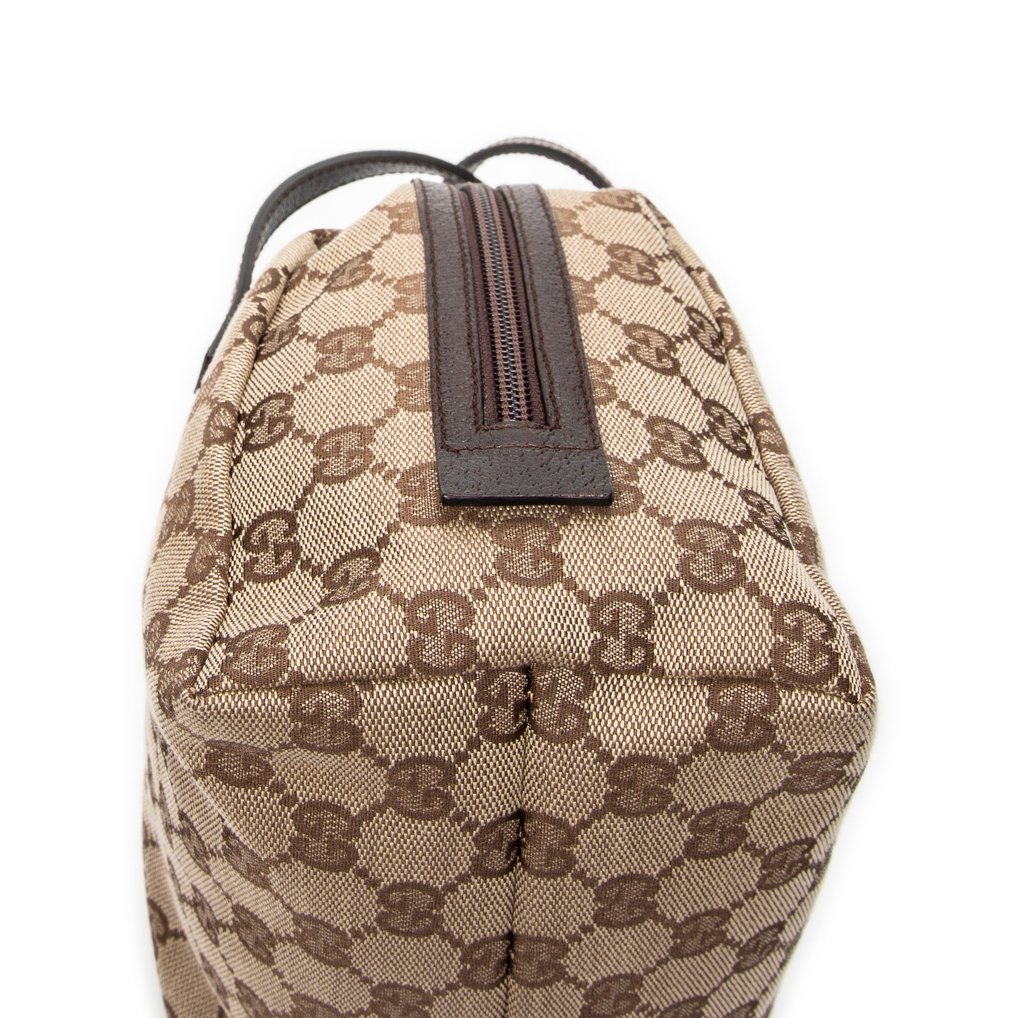 Handbag Mini Bowling Bag Beige Monogrammed Canvas