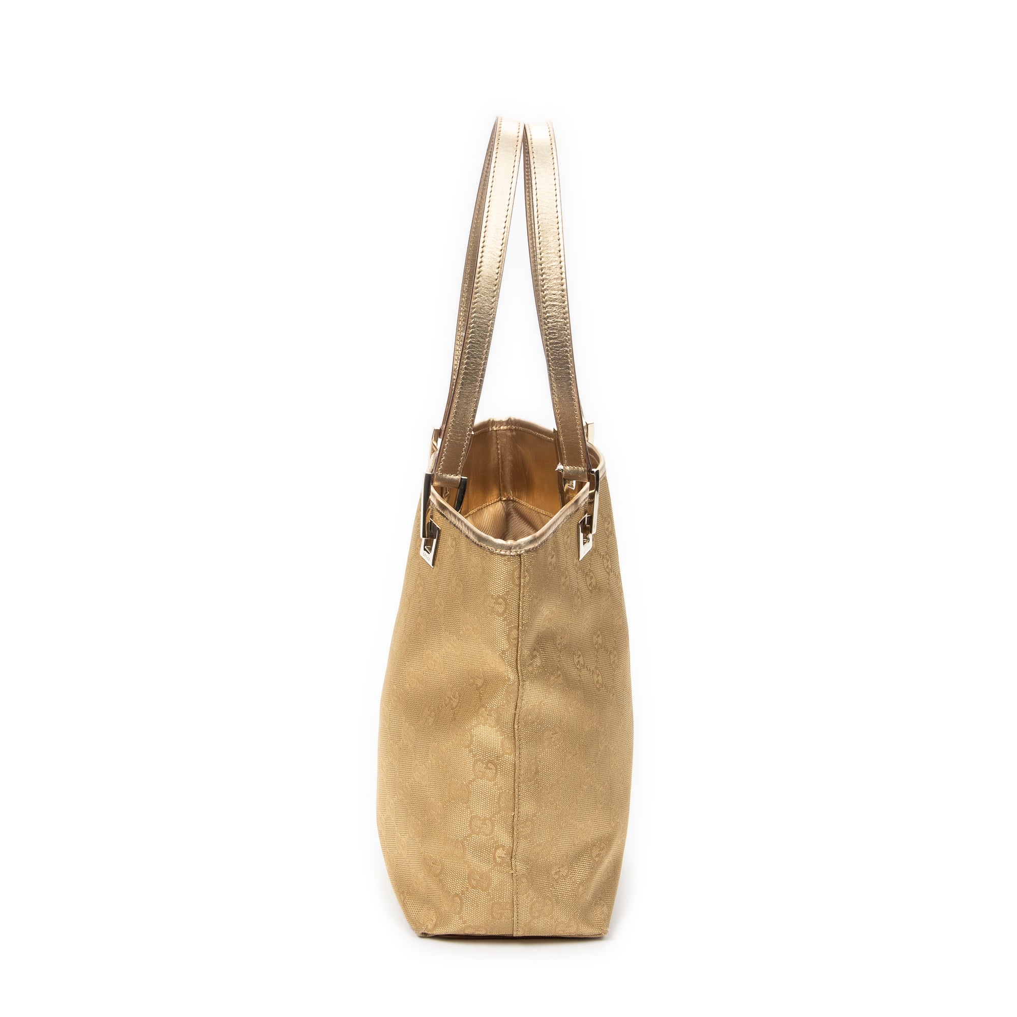 Bolso de Hombro Cubo Pequeño Monogram Canvas Bronce