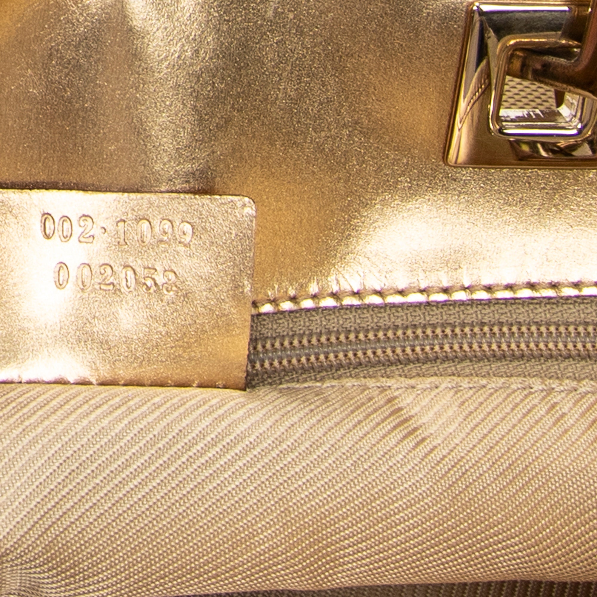 Sac Bandoulière Petit Seau Cabas Toile Monogrammée Bronze