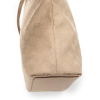 Shoulder Bag Bucket Tote Beige Monogrammed Canvas