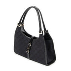 Shoulder Bag Small Bardot Tote Black Monogrammed Canvas