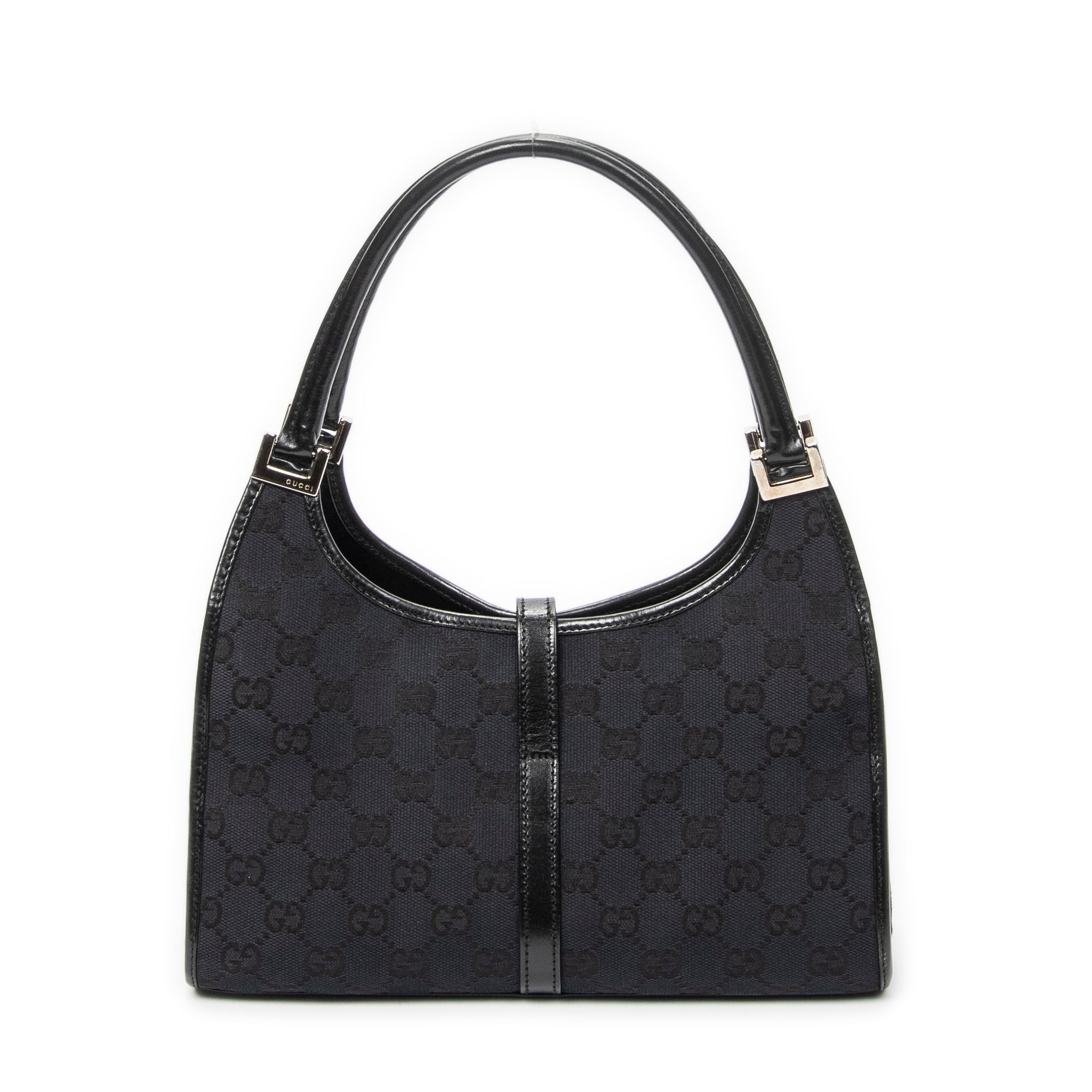 Shoulder Bag Small Bardot Tote Black Monogrammed Canvas