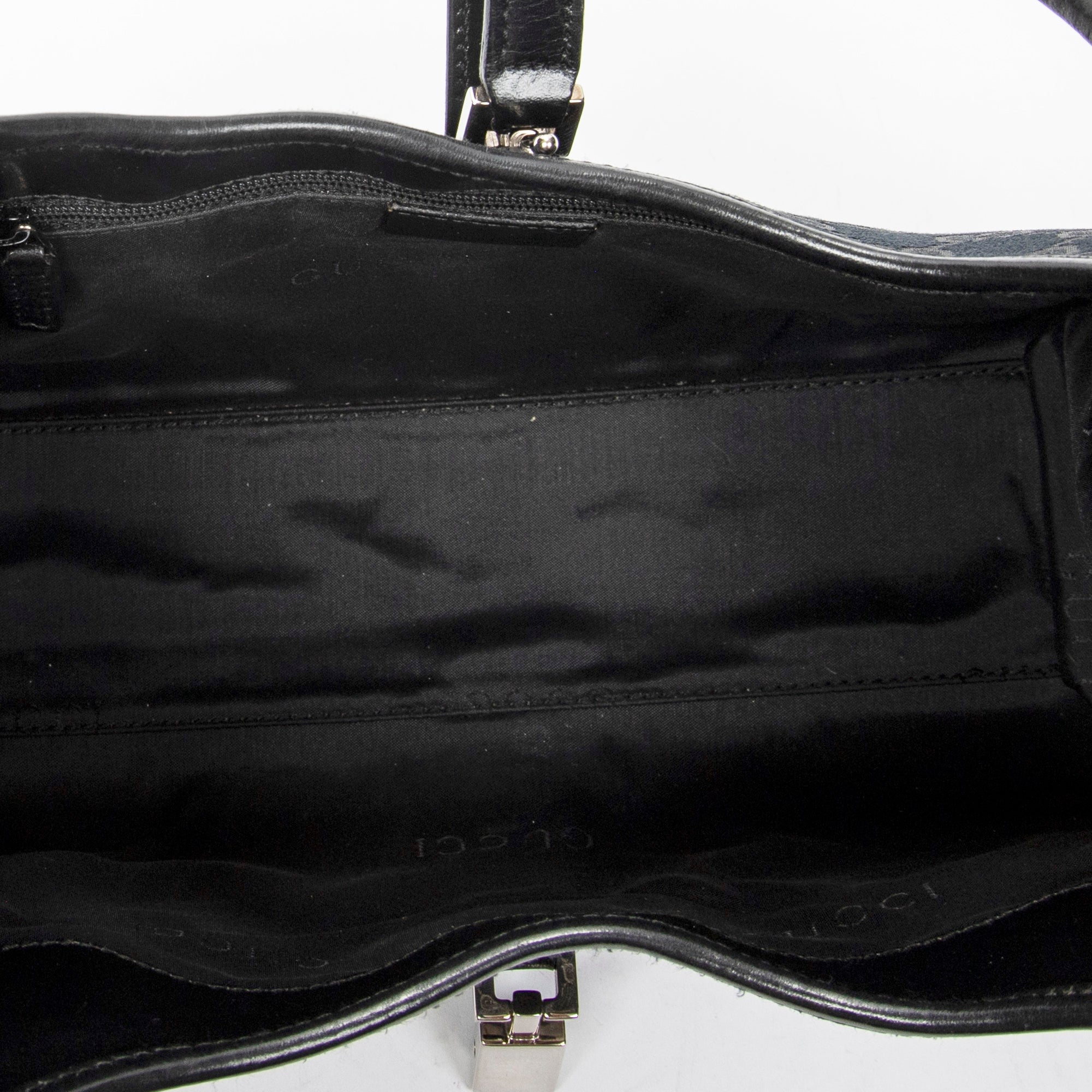 Shoulder Bag Small Bardot Tote Black Monogrammed Canvas