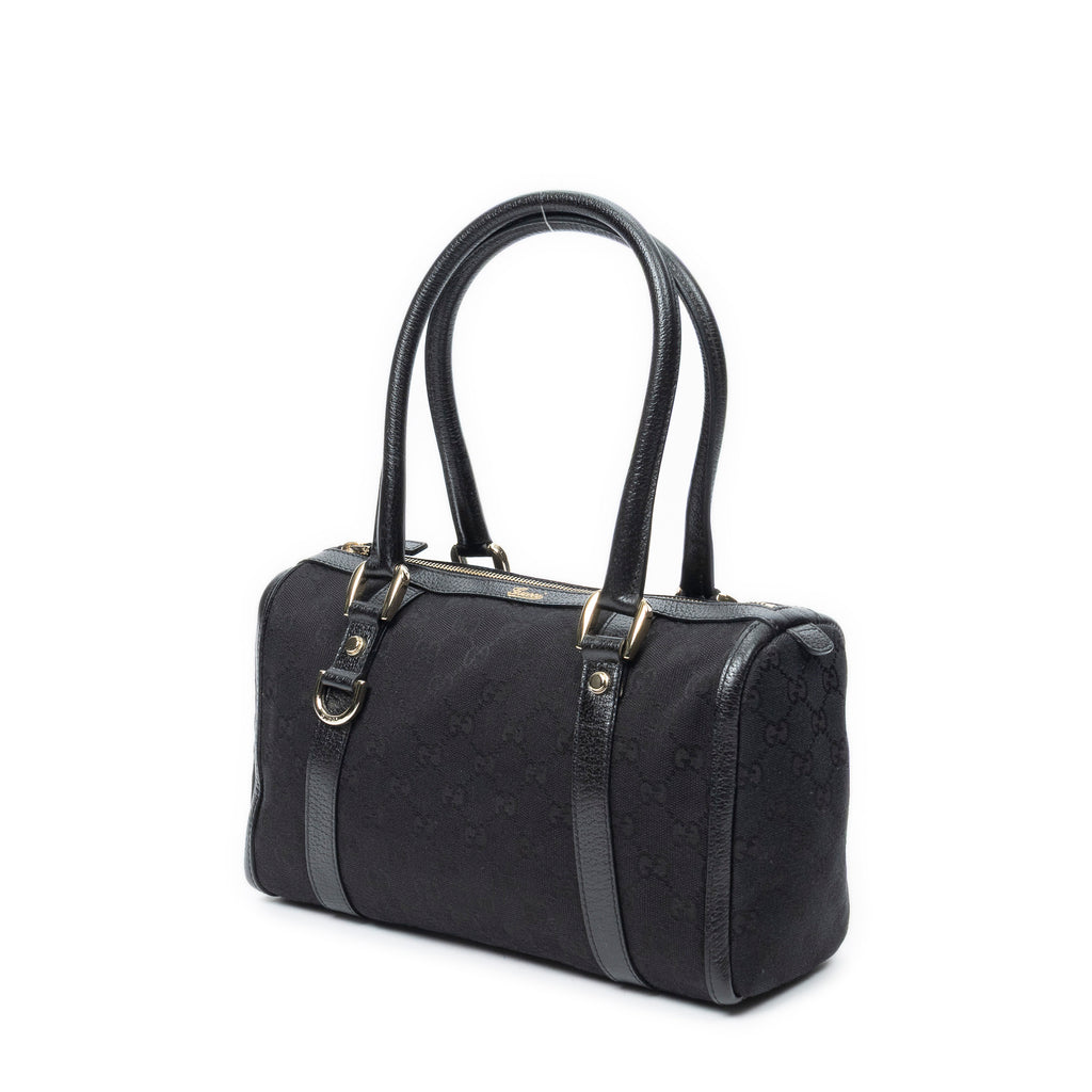 Bandolera Abbey Boston Lona Monogrammed Negra