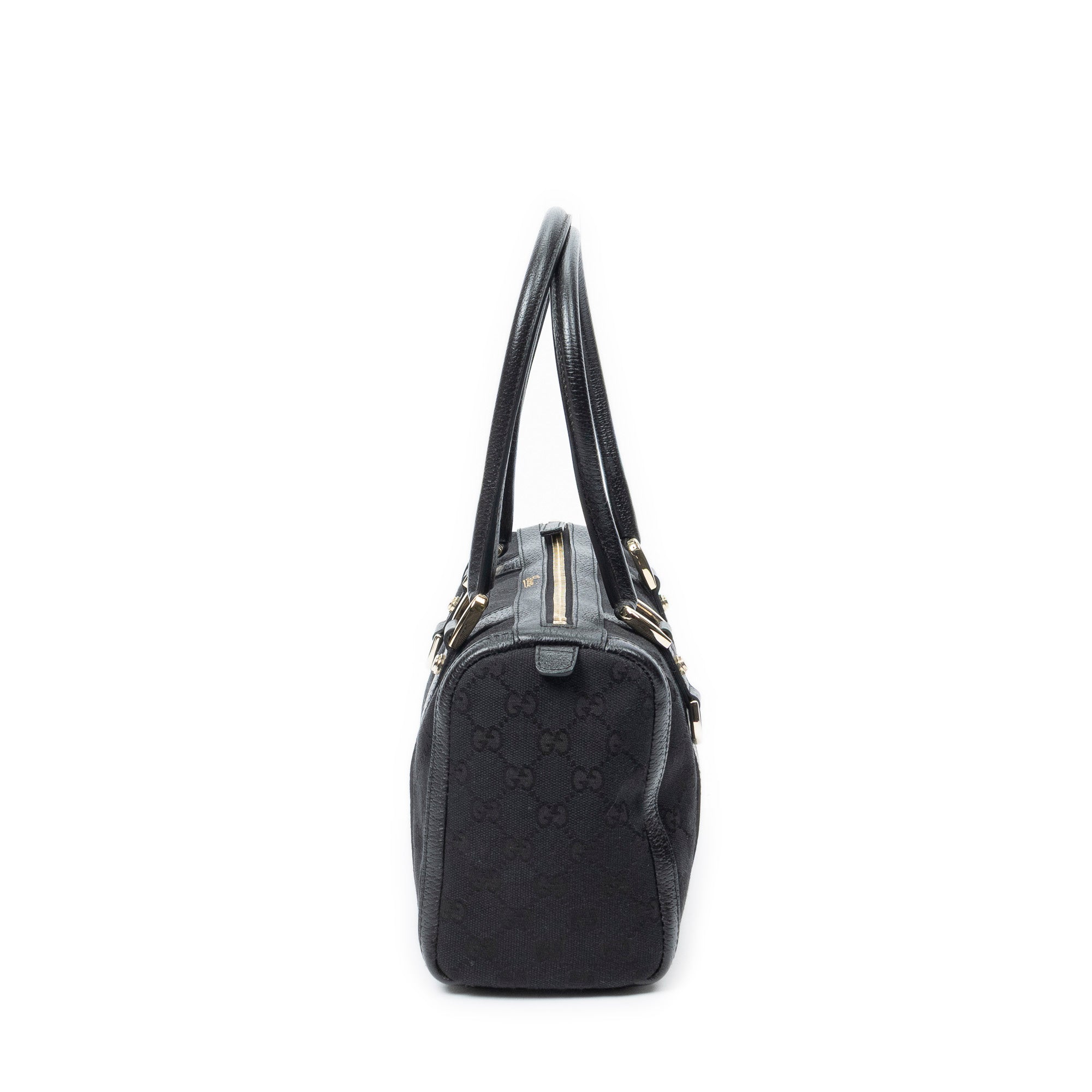 Bandolera Abbey Boston Lona Monogrammed Negra