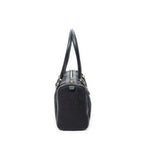 Shoulder Bag Abbey Boston Black Monogrammed Canvas