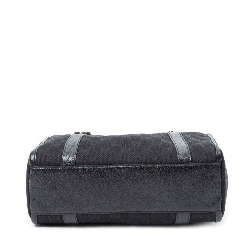 Bandolera Abbey Boston Lona Monogrammed Negra