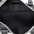 Shoulder Bag Abbey Boston Black Monogrammed Canvas