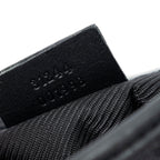 Shoulder Bag Bucket Tote Black Monogrammed Canvas