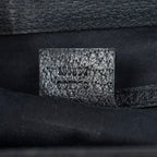 Bolso de hombro Tote Nailhead Lona Negra Monogramada