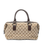 Handbag Small Boston Beige Monogrammed Canvas