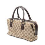 Handbag Small Boston Beige Monogrammed Canvas