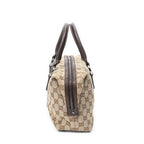Handbag Small Boston Beige Monogrammed Canvas