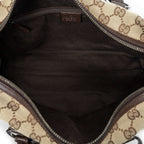 Handbag Small Boston Beige Monogrammed Canvas