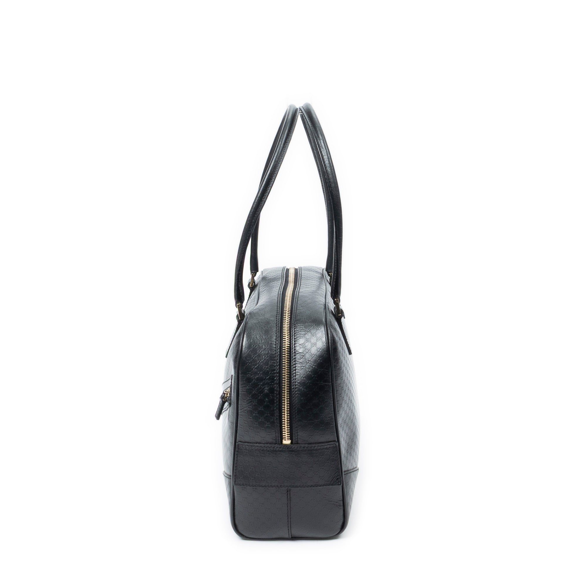 Shoulder Bag Bowling Shoulder Bag Black Microguccissima Leather