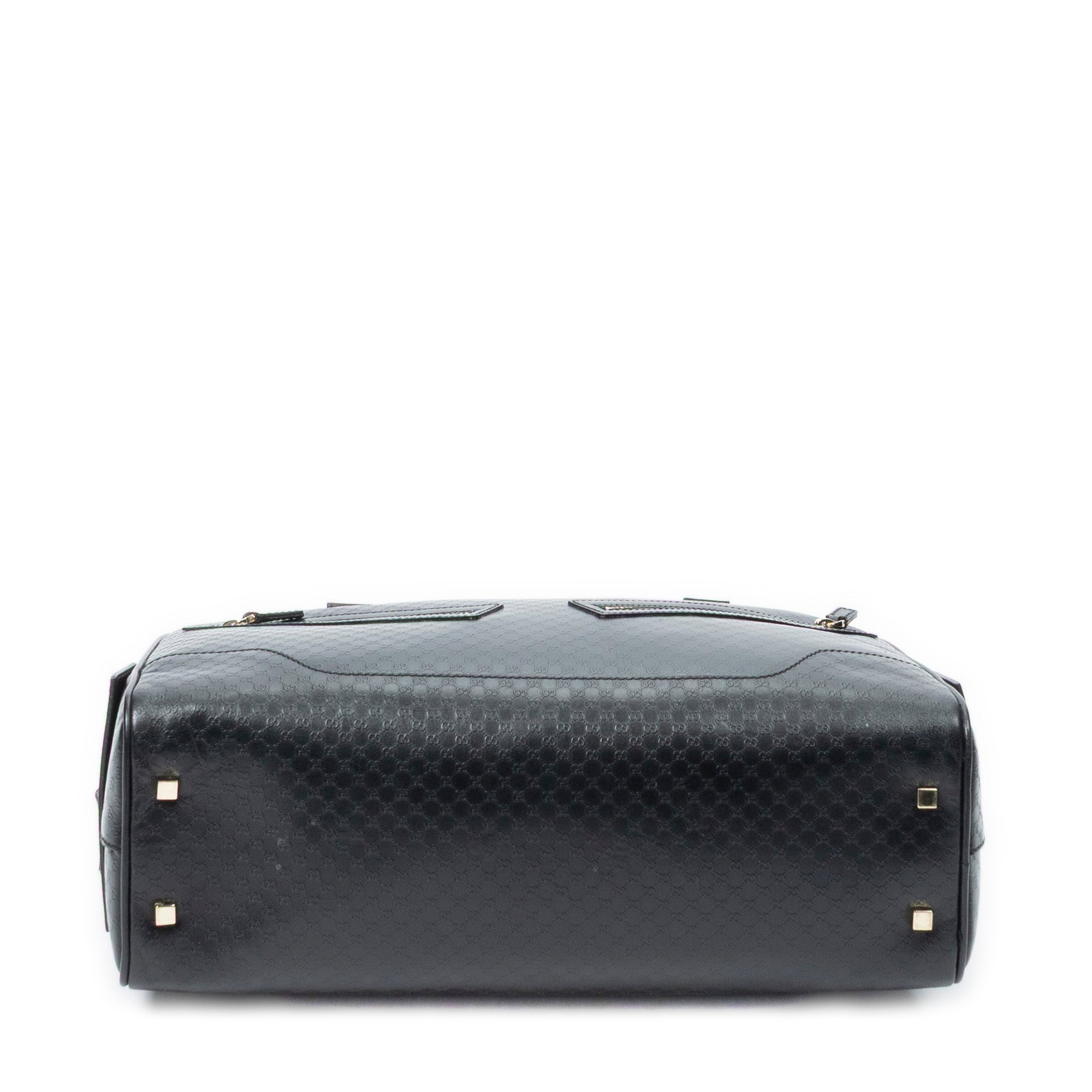 Shoulder Bag Bowling Shoulder Bag Black Microguccissima Leather