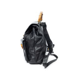 Backpack Large Bamboo Backpack Black Smooth Calfskin Leather