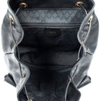 Backpack Large Bamboo Backpack Black Smooth Calfskin Leather